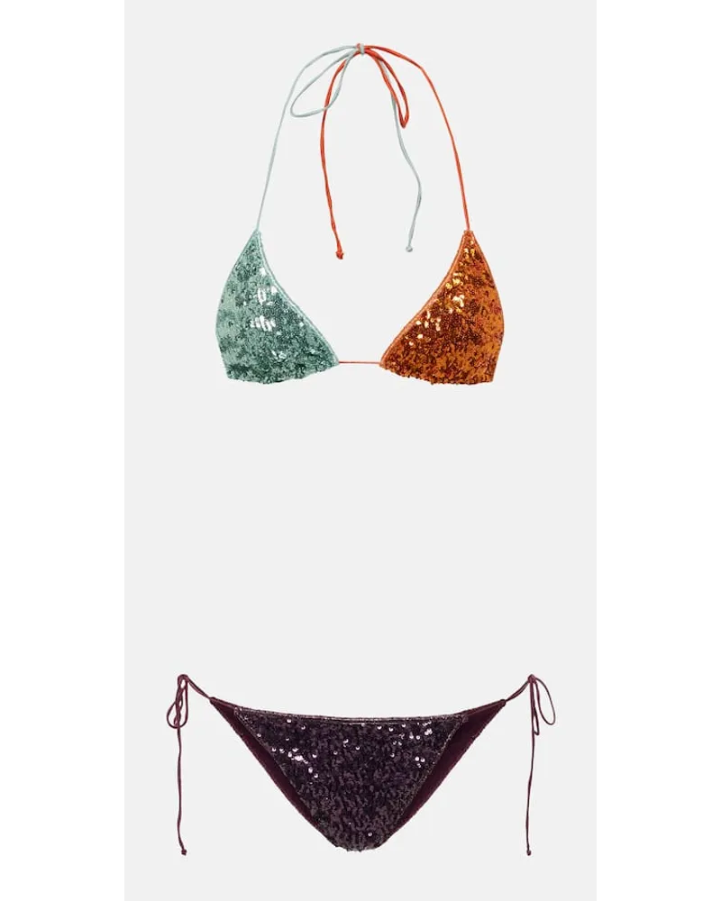 Oséree OsÃ©ree Bikini con paillettes Multicolore