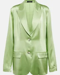 Joseph Blazer Moxon in raso di seta Verde