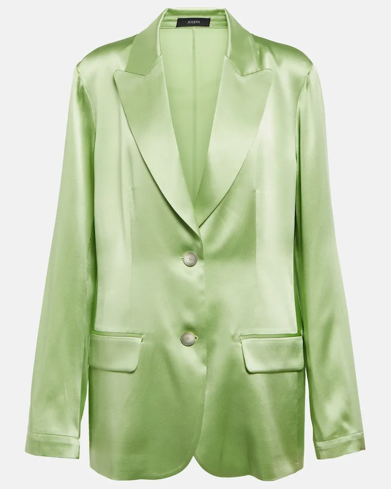 Joseph Blazer Moxon in raso di seta Verde
