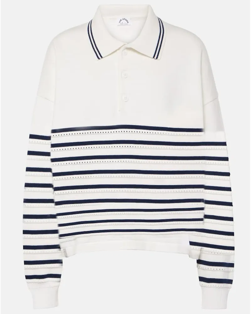 The Upside Polo Wonder in cotone a righe Bianco