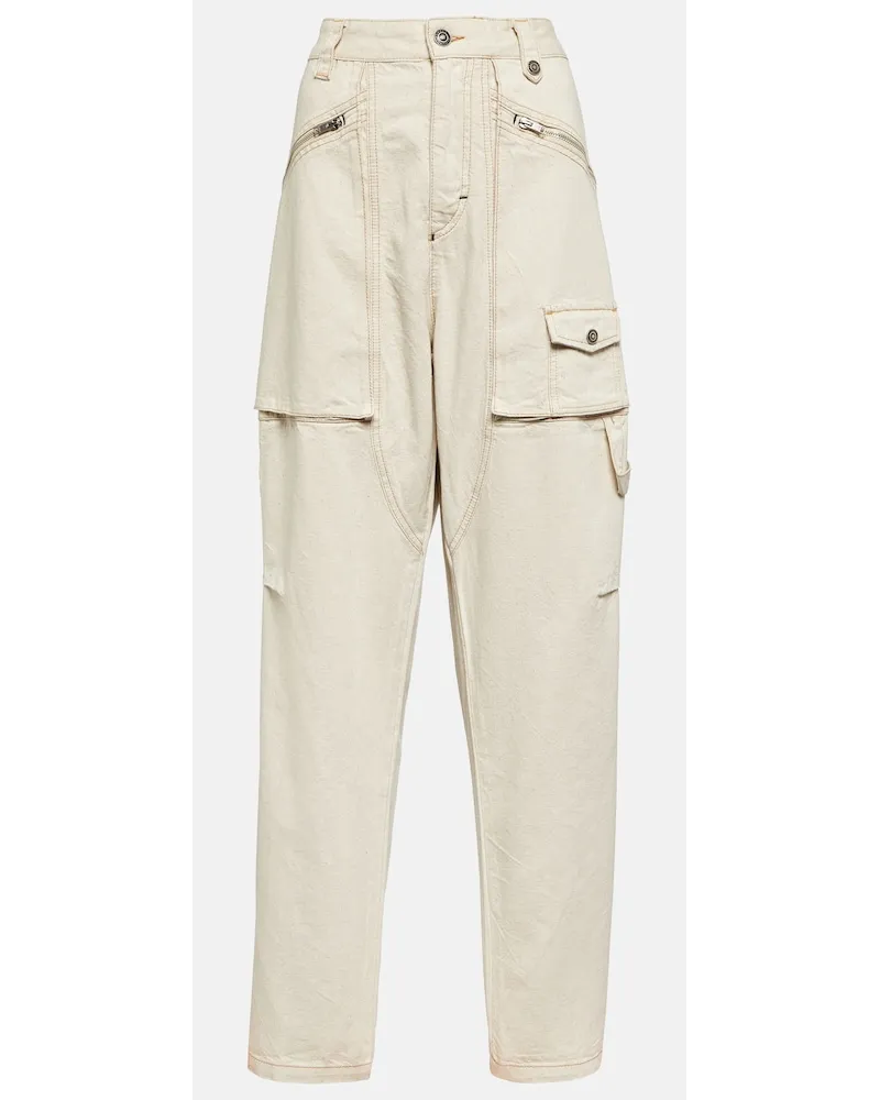 Isabel Marant Jeans cargo Paciane a gamba larga Neutro