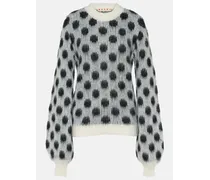 Pullover in jacquard a pois