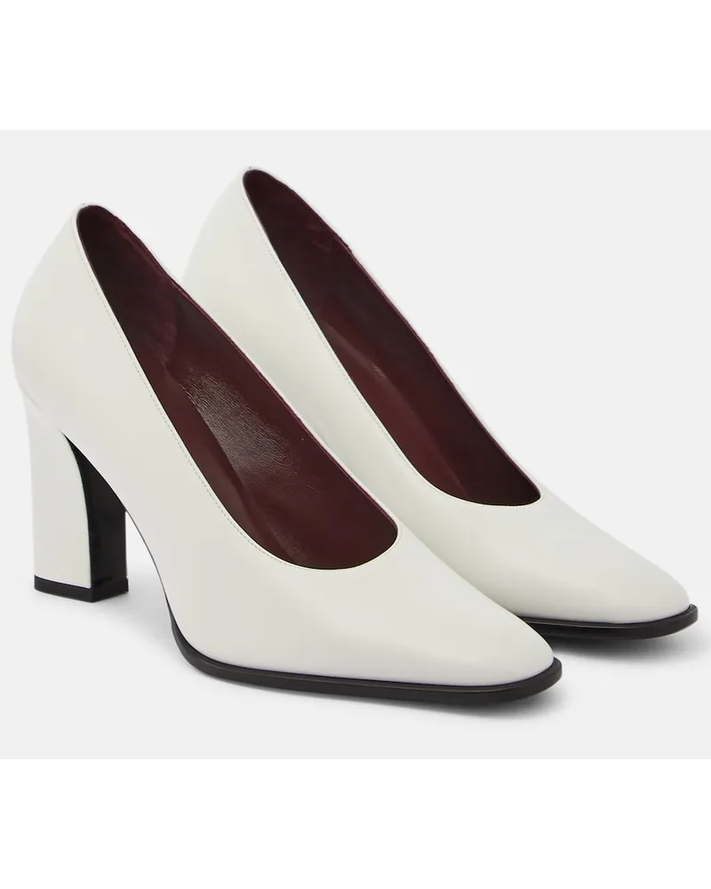 The Row Pumps in pelle Bianco