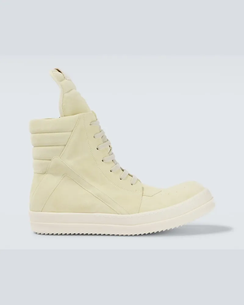 Rick Owens Sneakers Geobasket in suede Giallo