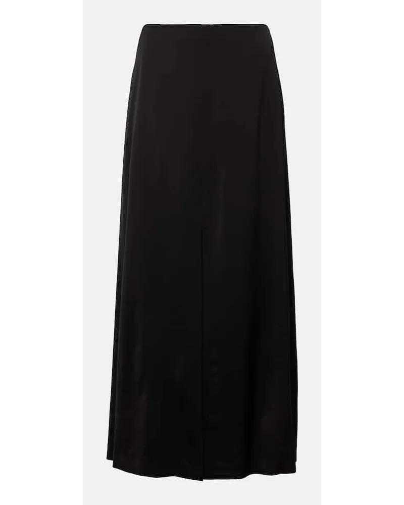 Dries van Noten Gonna lunga in crÃªpe di raso Nero