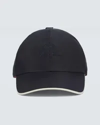 Loro Piana Cappello da baseball con logo Blu