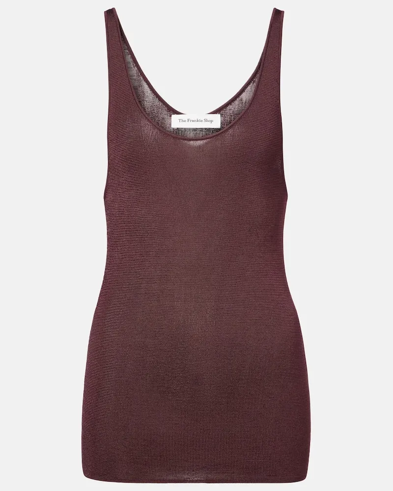 FRANKIE Shop Tank top Rivo in maglia Borgogna