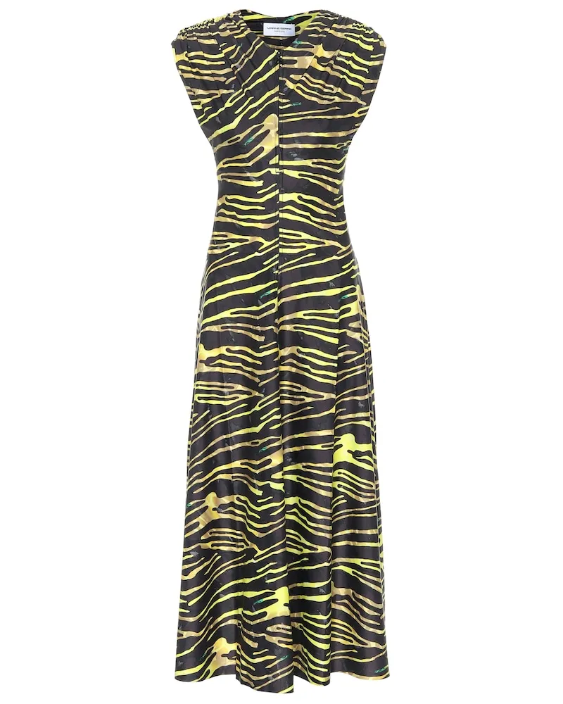 Marine Serre Abito a stampa zebra in jersey Multicolore