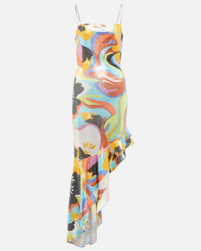 Etro Abito midi con stampa Multicolore
