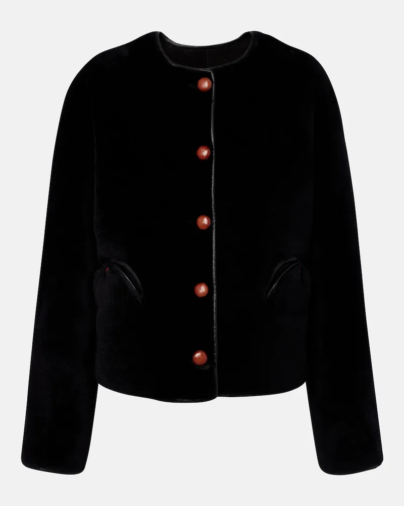 Blazé Milano Blazé Milano Giacca Gliss in shearling Nero