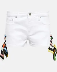 Emilio Pucci Shorts in cotone a vita bassa Bianco