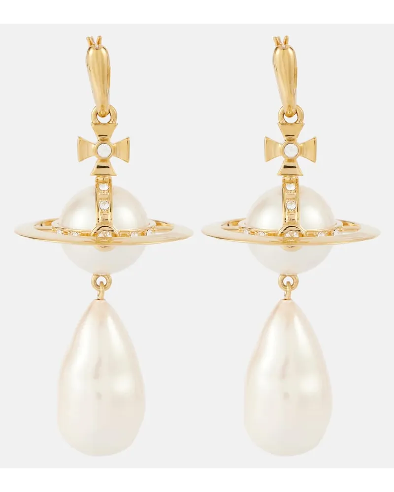Vivienne Westwood Orecchini Giant Pearl Orb Oro