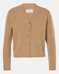 Maison Margiela Cardigan in lana Beige