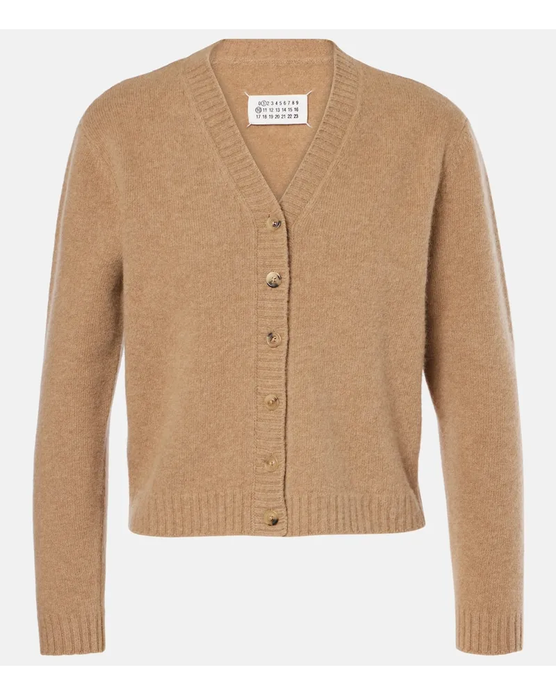 Maison Margiela Cardigan in lana Beige