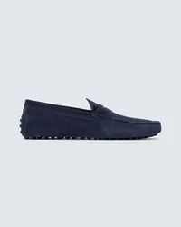 TOD'S Mocassini Nuovo Gommino in suede Blu