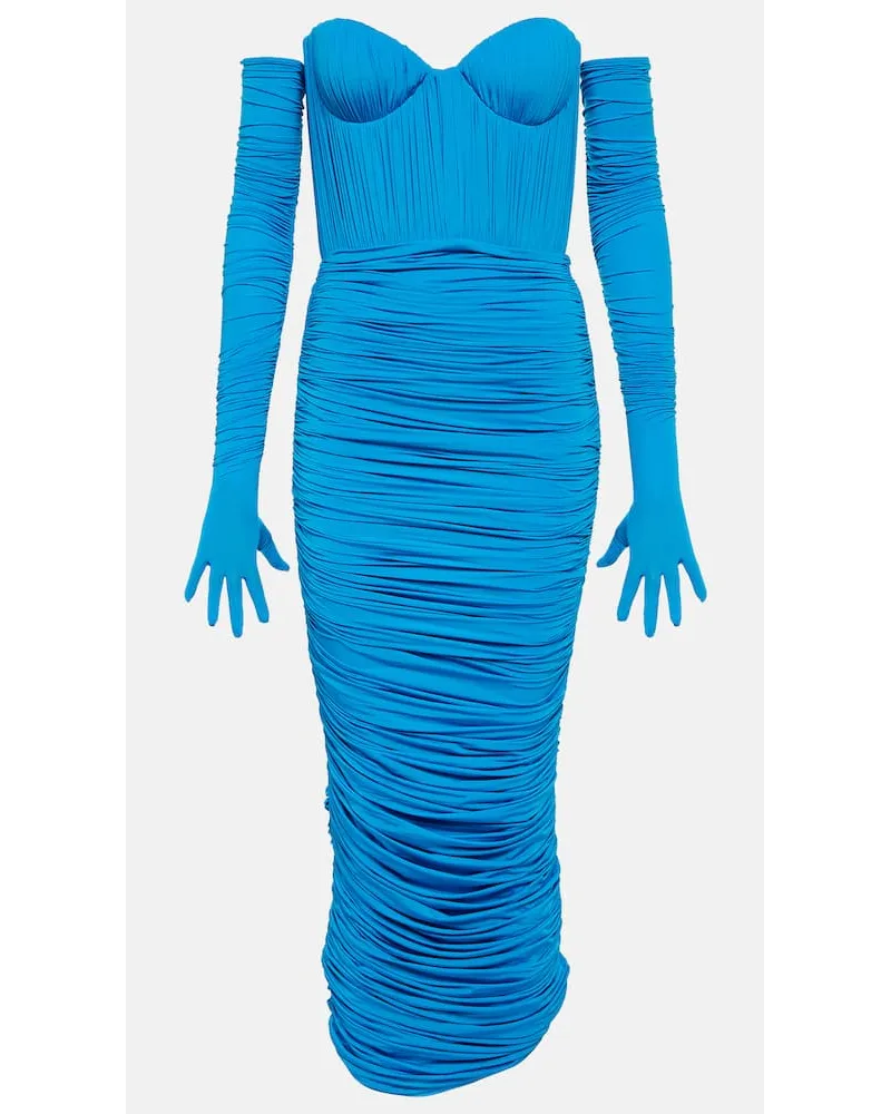 Alex Perry Miniabito senza spalline Blu