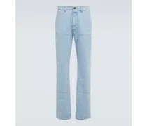 Jeans regular con motivo patchwork