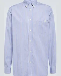 Sacai Camicia Thomas Mason in cotone a righe Blu