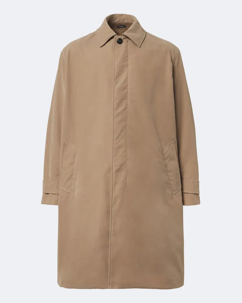 Kiton Trench in tessuto tecnico Beige