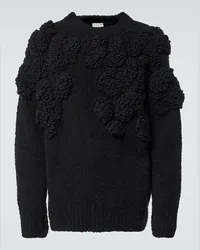 Dries van Noten Pullover in misto lana e alpaca Nero