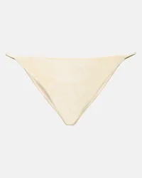 JADE SWIM Slip bikini Bare Minimum Bianco