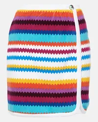 Missoni Minigonna in maglia di misto cotone Multicolore