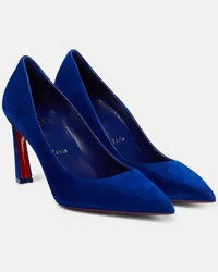 Christian Louboutin Pumps Condora 85 in suede Blu