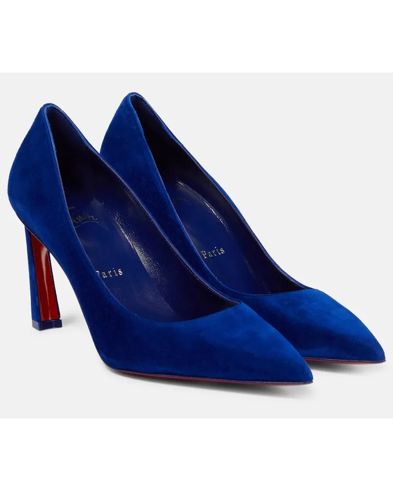 Christian Louboutin Pumps Condora 85 in suede Blu