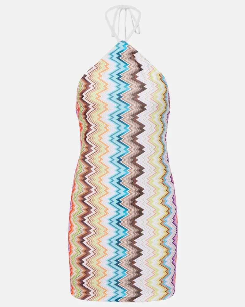 Missoni Abito corto a zig zag Multicolore