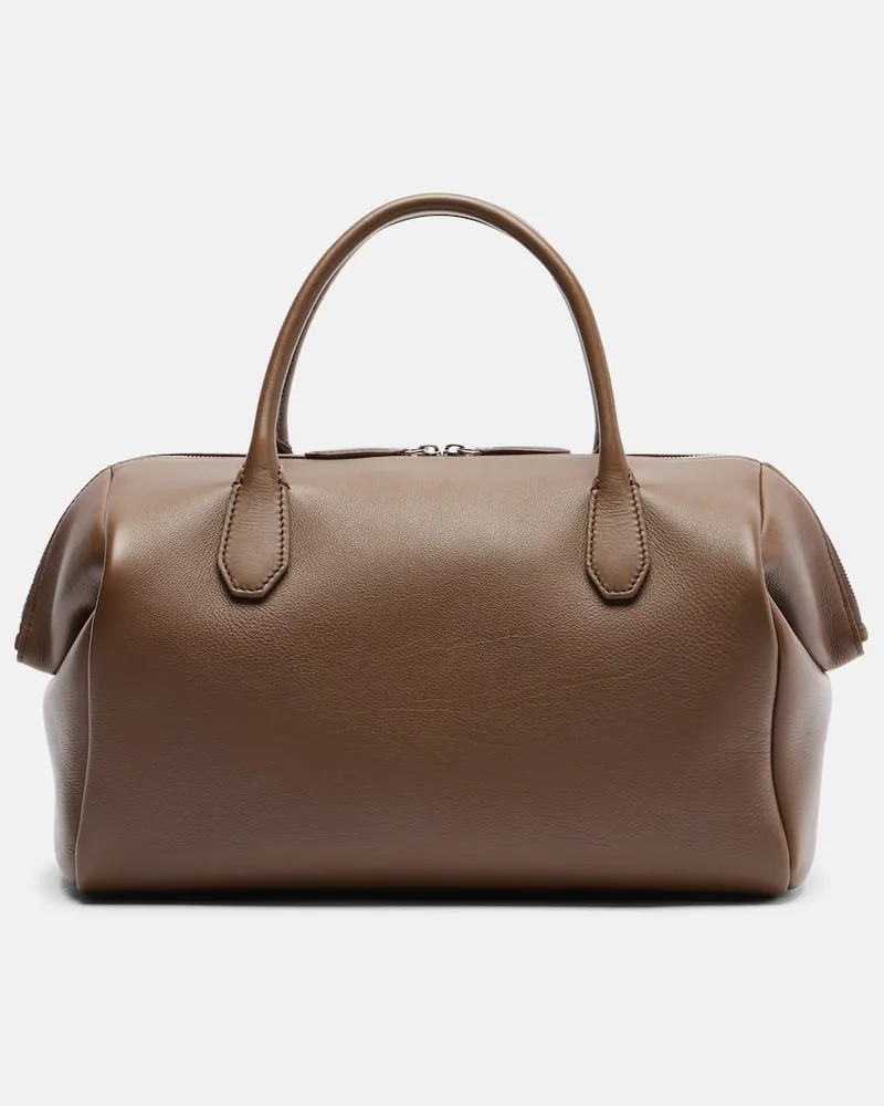 The Row Borsa Faye in pelle Marrone