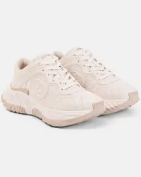 Gucci Sneakers Interlocking G in pelle Rosa