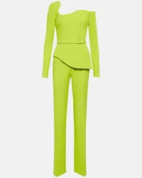 Safiyaa Jumpsuit Electra asimmetrica Verde