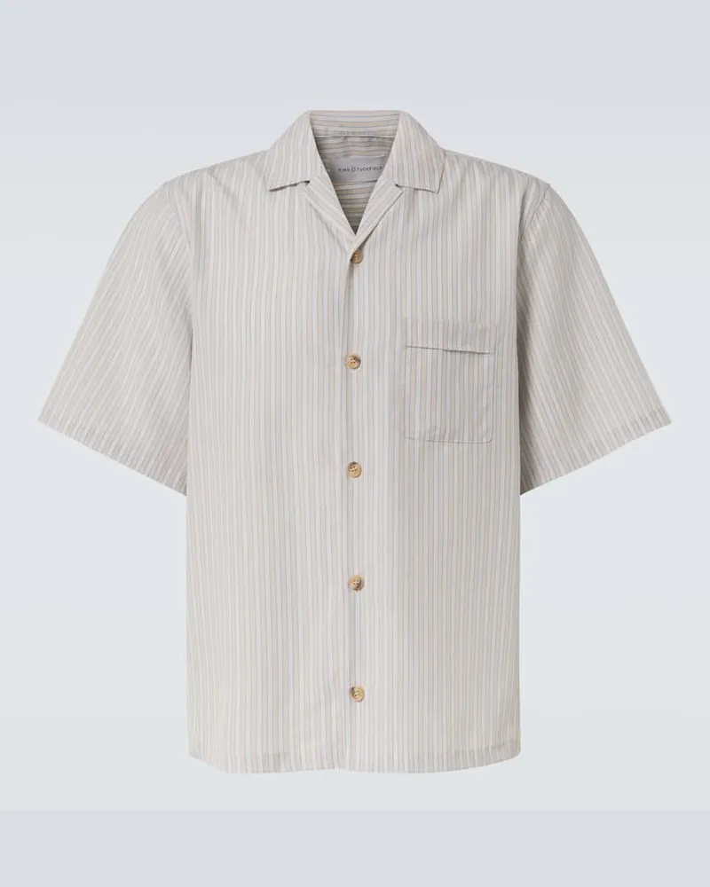 King & Tuckfield Camicia bowling a righe Beige