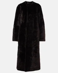 Totême Cappotto in shearling Marrone