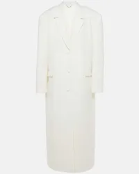 Magda Butrym Cappotto monopetto in lana Bianco