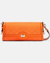 Gucci Borsa a spalla Luce Small in canvas GG Arancione