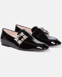 Roger Vivier Mocassini Mini Broche in vernice Nero