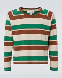 ERL T-shirt in jersey di cotone a righe Multicolore