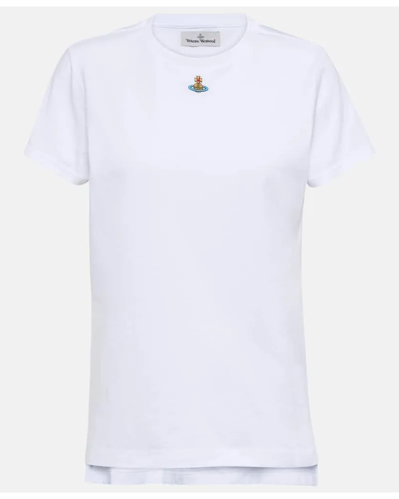 Vivienne Westwood T-shirt Orb Peru in cotone Bianco