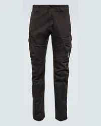 C.P. Company Pantaloni cargo in cotone Nero