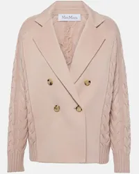 Max Mara Cardigan in lana e cashmere Rosa