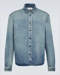 Saint Laurent Camicia di jeans Cassandre Blu