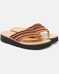 Gabriela Hearst Sandali infradito Clemence in rafia Multicolore