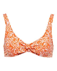 Heidi Klein Top bikini Cote D'Azur con stampa Arancione