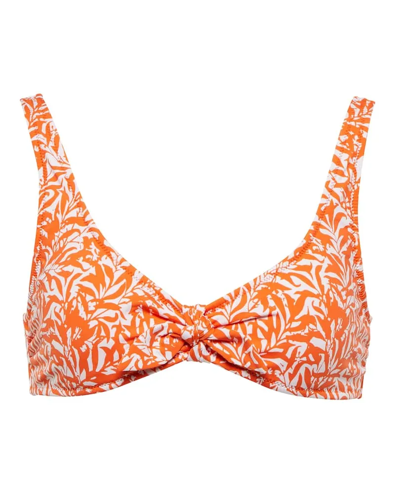 Heidi Klein Top bikini Cote D'Azur con stampa Arancione