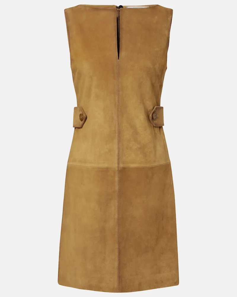 Dorothee Schumacher Abito corto in suede Marrone
