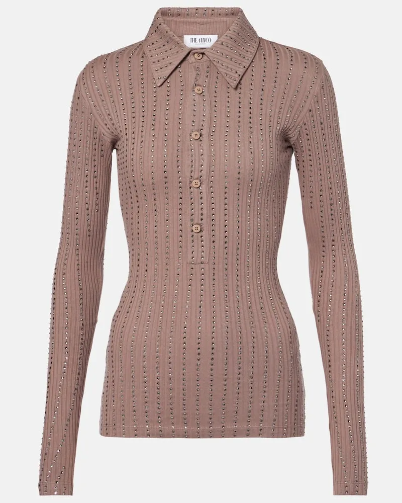 ATTICO Polo in cotone Beige