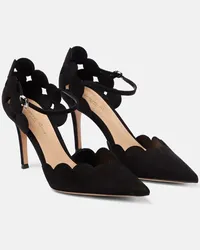 Gianvito Rossi Pumps Ariana D'Orsay in suede Nero