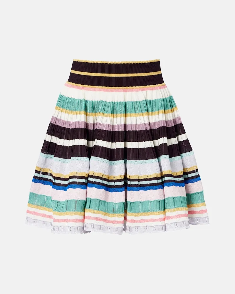 Alaïa Alaïa Minigonna in maglia a righe Multicolore