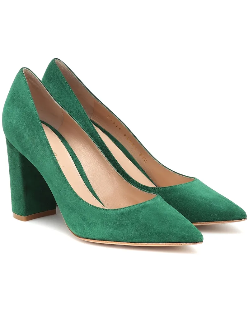 Gianvito Rossi Pumps Piper 85 in suede Verde
